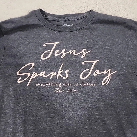 Women "#Jesus Sparks Joy" #religious #shirt size #small - Picture 2 of 6
